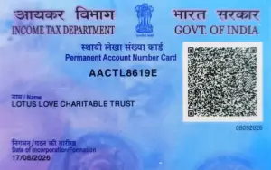 Lotus Love Charitable Trust Identification Card (ID-Card)